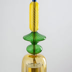 Bell Shade Glass Pendant Light in Pastel Colors