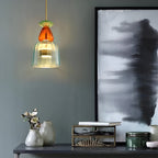Bell Shade Glass Pendant Light in Pastel Colors