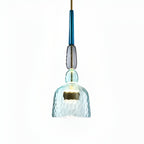 Bell Shade Glass Pendant Light in Pastel Colors