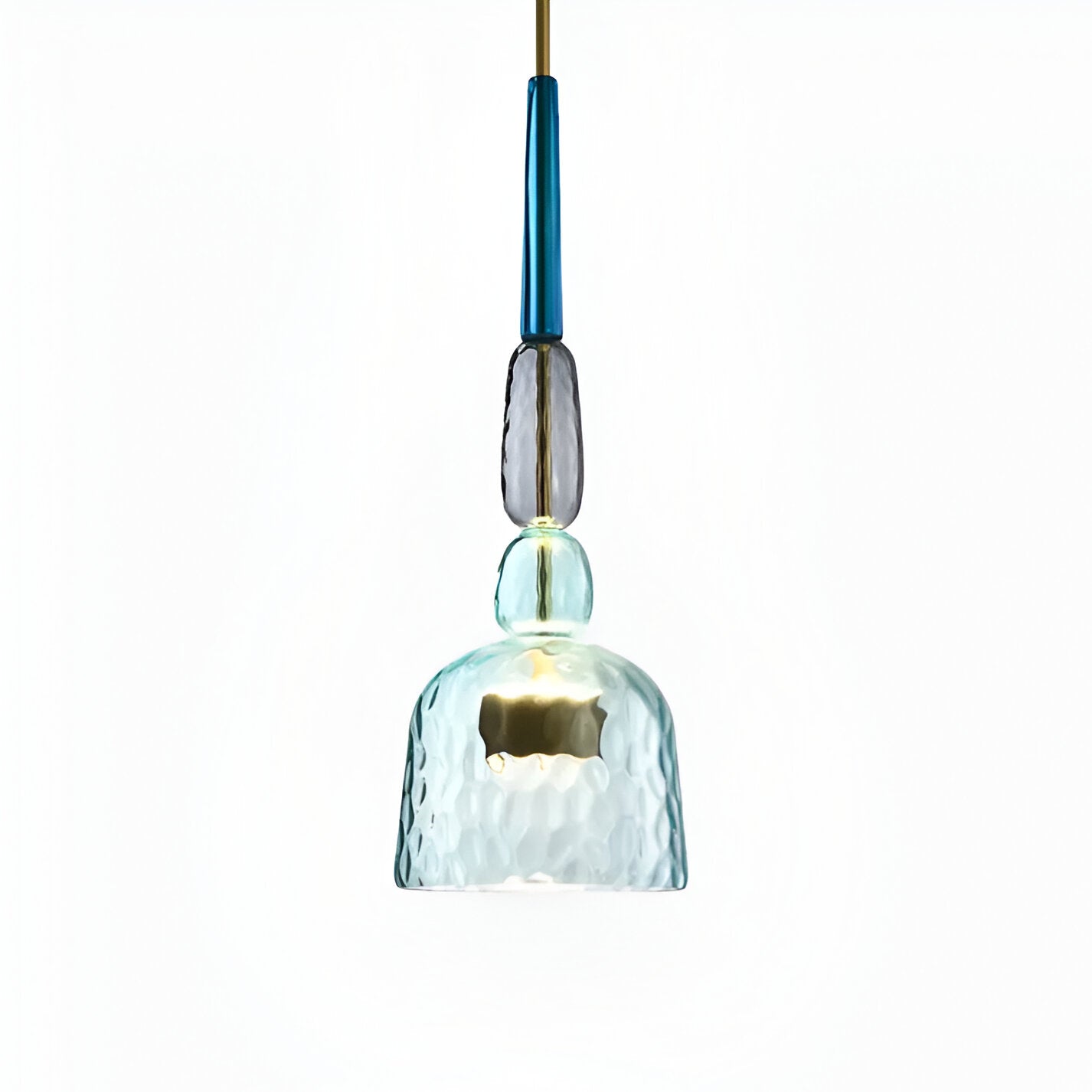 Bell Shade Glass Pendant Light in Pastel Colors