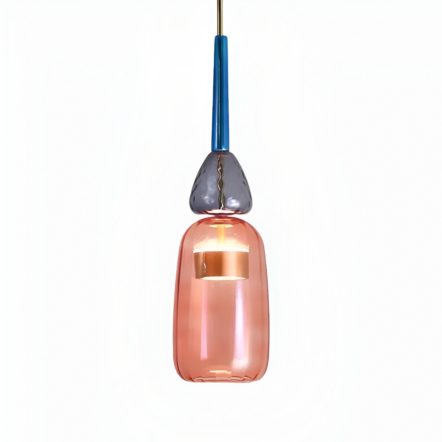 Bell Shade Glass Pendant Light in Pastel Colors