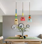 Bell Shade Glass Pendant Light in Pastel Colors