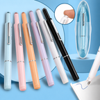 Retractable Fountain Pen with Refillable Stainless Steel Ink