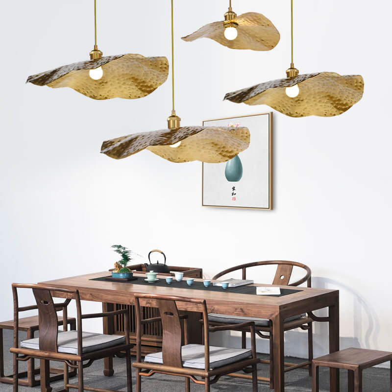 Adjustable Height Pendant Light in Modern Electroplated Iron for Living Room and Café