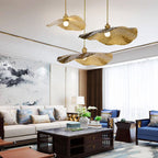 Adjustable Height Pendant Light in Modern Electroplated Iron for Living Room and Café