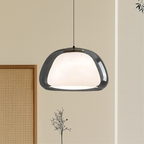 Double Glass Jelly-Shaped Shade Pendant Light Fixture