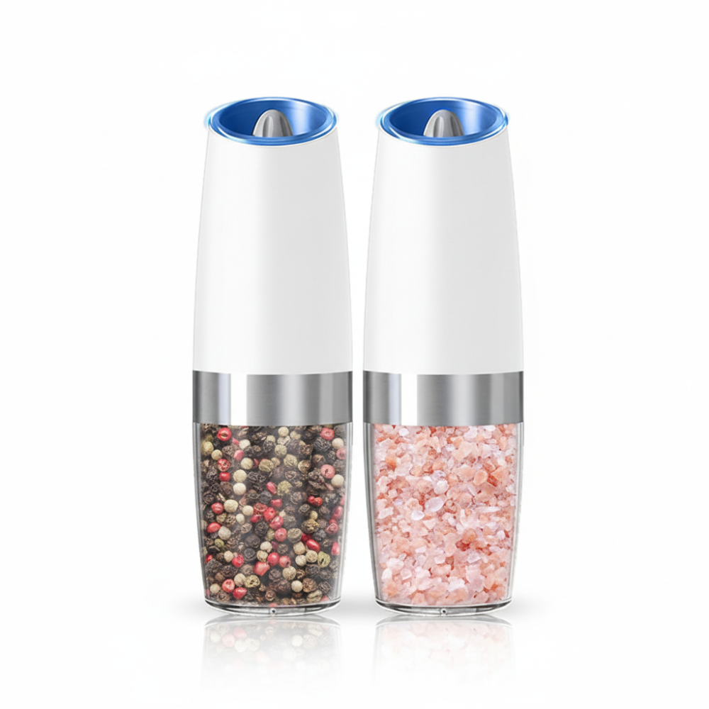 Adjustable Electric Gravity Grinder Set for Salt and Pepper