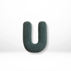 Decorative Throw Pillow with Alphabet Letter Design