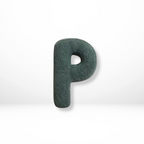 Decorative Throw Pillow with Alphabet Letter Design