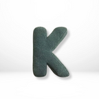 Decorative Throw Pillow with Alphabet Letter Design