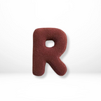 Decorative Throw Pillow with Alphabet Letter Design