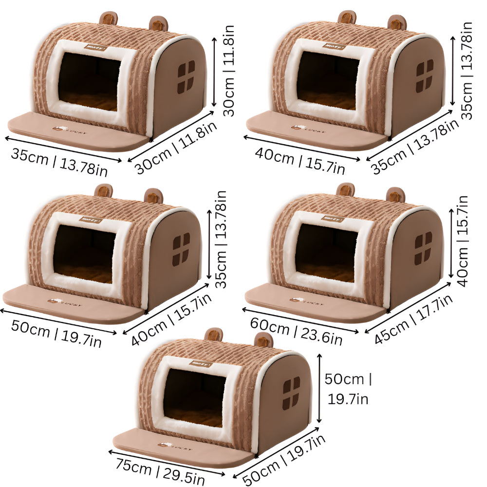 Washable Plush Pet Bed – Soft Cushion Sleeping Mat