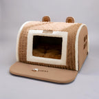 Washable Plush Pet Bed – Soft Cushion Sleeping Mat