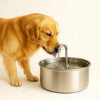 Automatic Stainless Steel Drinking Bowl for Pets - Water Fountain