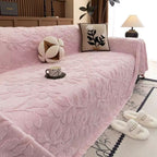 Floral Design Sofa Cover - Soft Microfiber for Comfort
