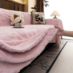 Floral Design Sofa Cover - Soft Microfiber for Comfort