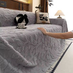 Floral Design Sofa Cover - Soft Microfiber for Comfort