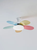 LED Ceiling Fan with Colorful Blades for Contemporary Spaces