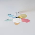 LED Ceiling Fan with Colorful Blades for Contemporary Spaces