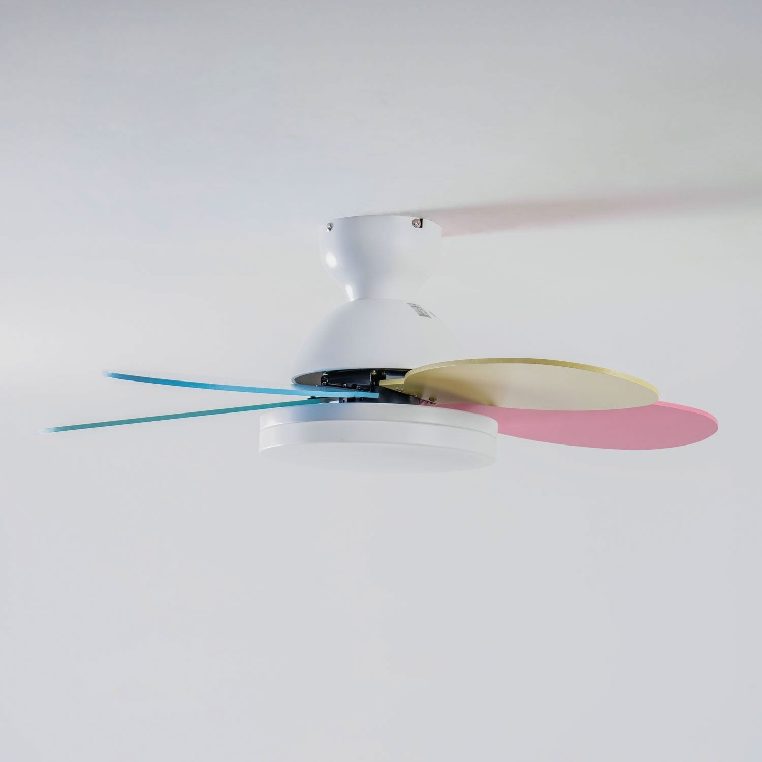 LED Ceiling Fan with Colorful Blades for Contemporary Spaces