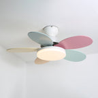 LED Ceiling Fan with Colorful Blades for Contemporary Spaces