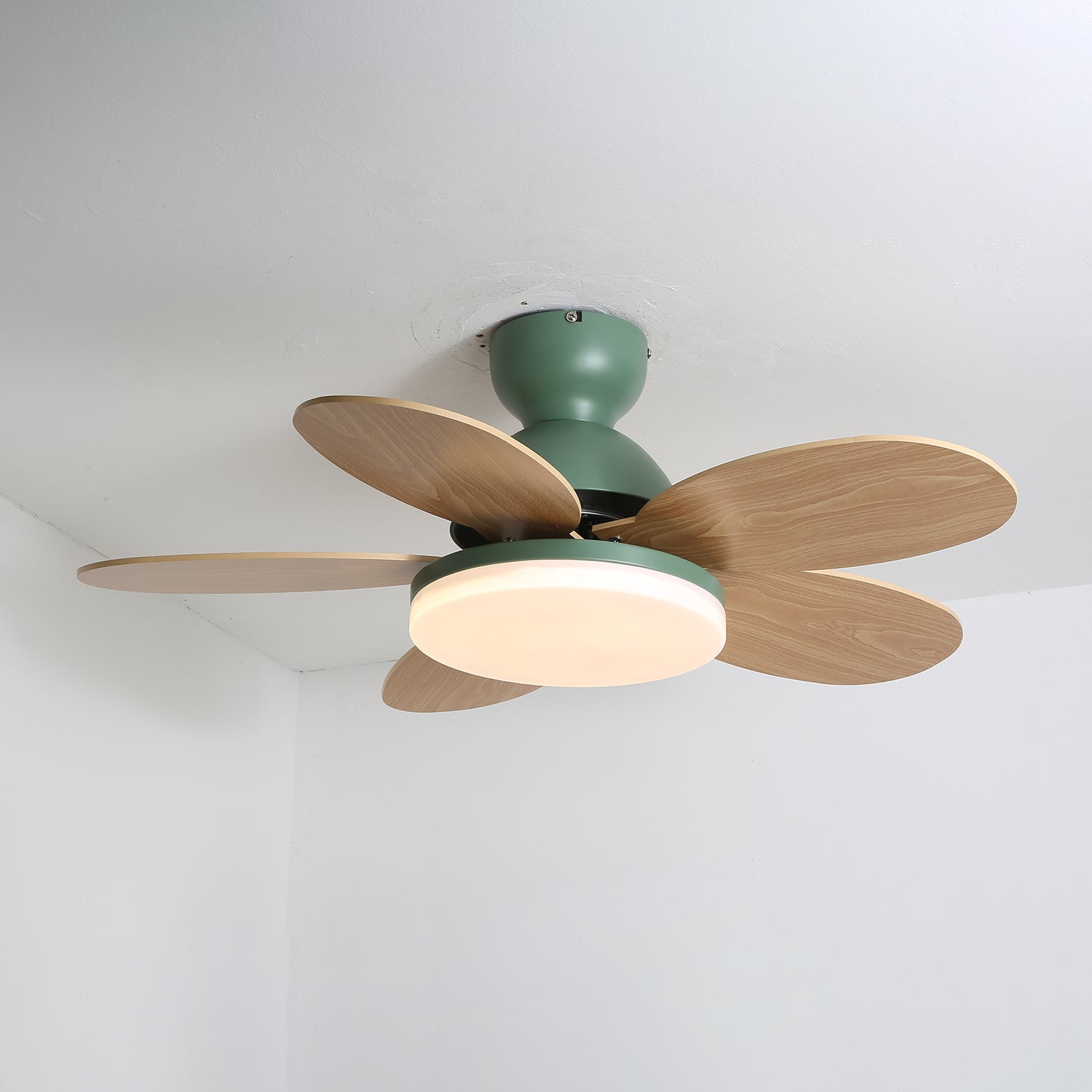 LED Ceiling Fan with Colorful Blades for Contemporary Spaces
