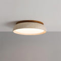 Ceiling Light with Flush Mount Design in Travertine Stone