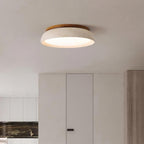 Ceiling Light with Flush Mount Design in Travertine Stone