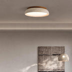 Ceiling Light with Flush Mount Design in Travertine Stone
