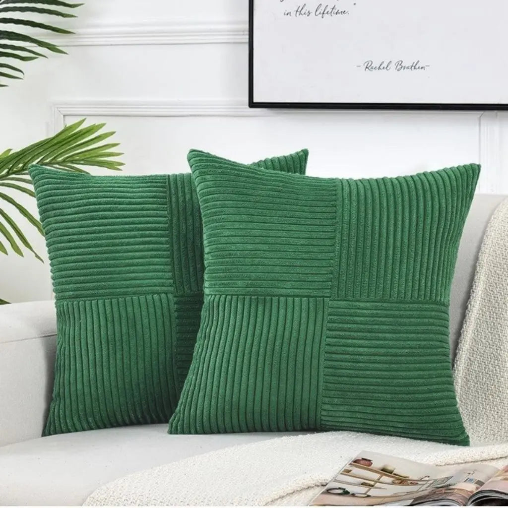 Textured Ribbed Pillowcase for Stylish Home Décor