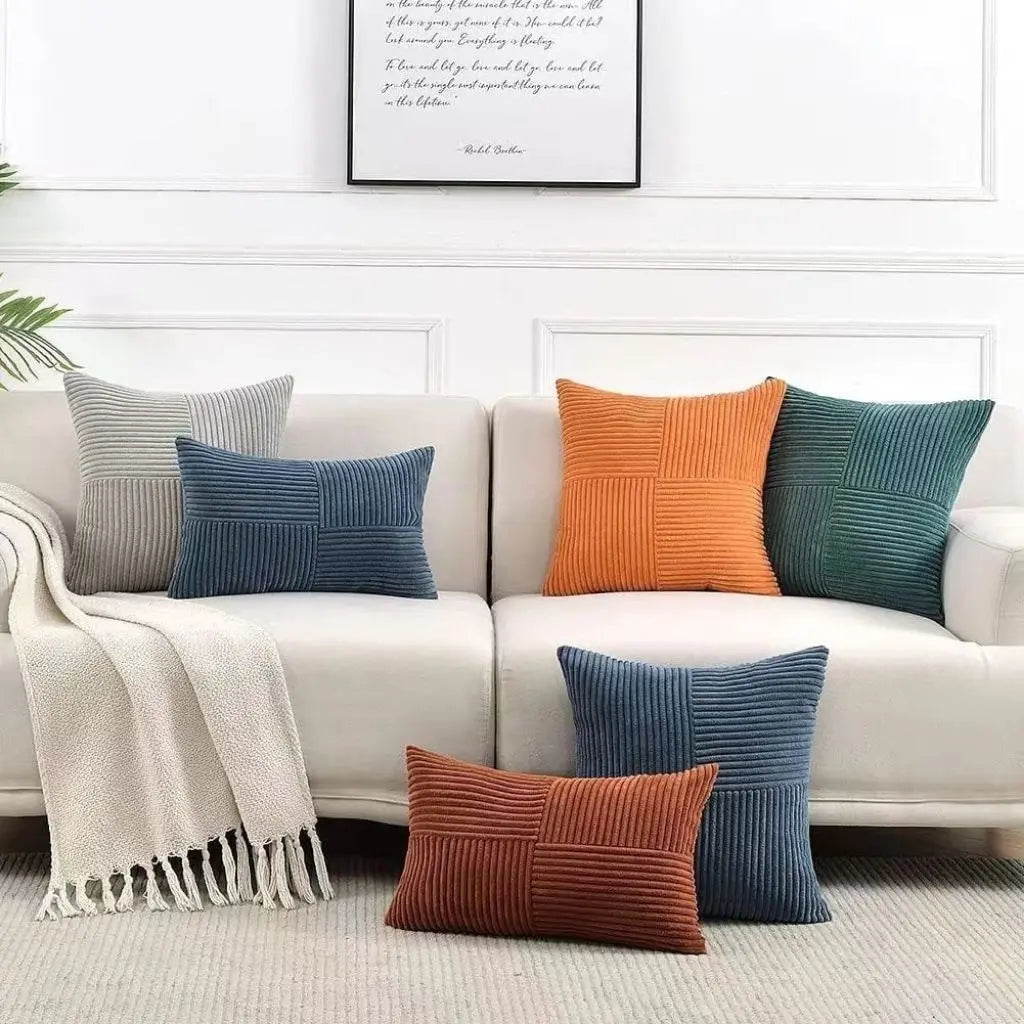 Textured Ribbed Pillowcase for Stylish Home Décor