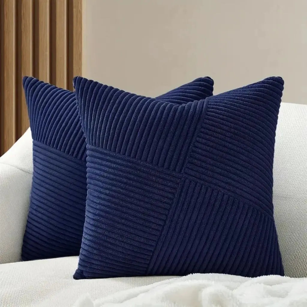 Textured Ribbed Pillowcase for Stylish Home Décor