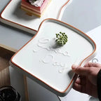 Whimsical Bread-Inspired Ceramic Dining Plate
