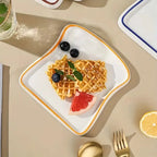 Whimsical Bread-Inspired Ceramic Dining Plate