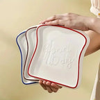 Whimsical Bread-Inspired Ceramic Dining Plate