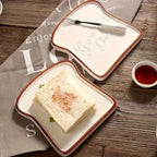 Whimsical Bread-Inspired Ceramic Dining Plate
