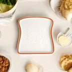 Whimsical Bread-Inspired Ceramic Dining Plate