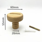 Charming Solid Wood Wall Hooks for Versatile Spaces