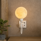 Wall Lamp with Moon Design – Plug-In Style
