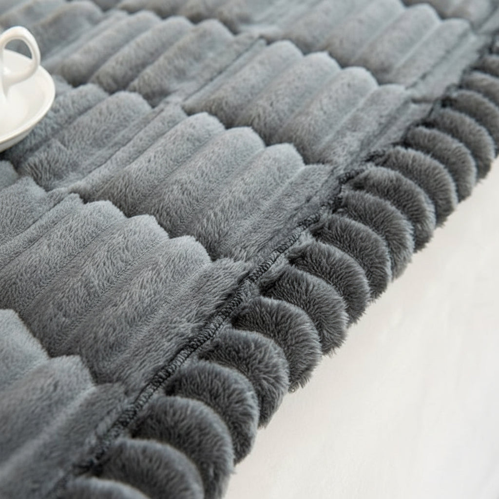 Comfortable Sofa Protector with Pleated Edges for Plush Couches