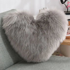 Cozy Heart-Shaped Decorative Pillow