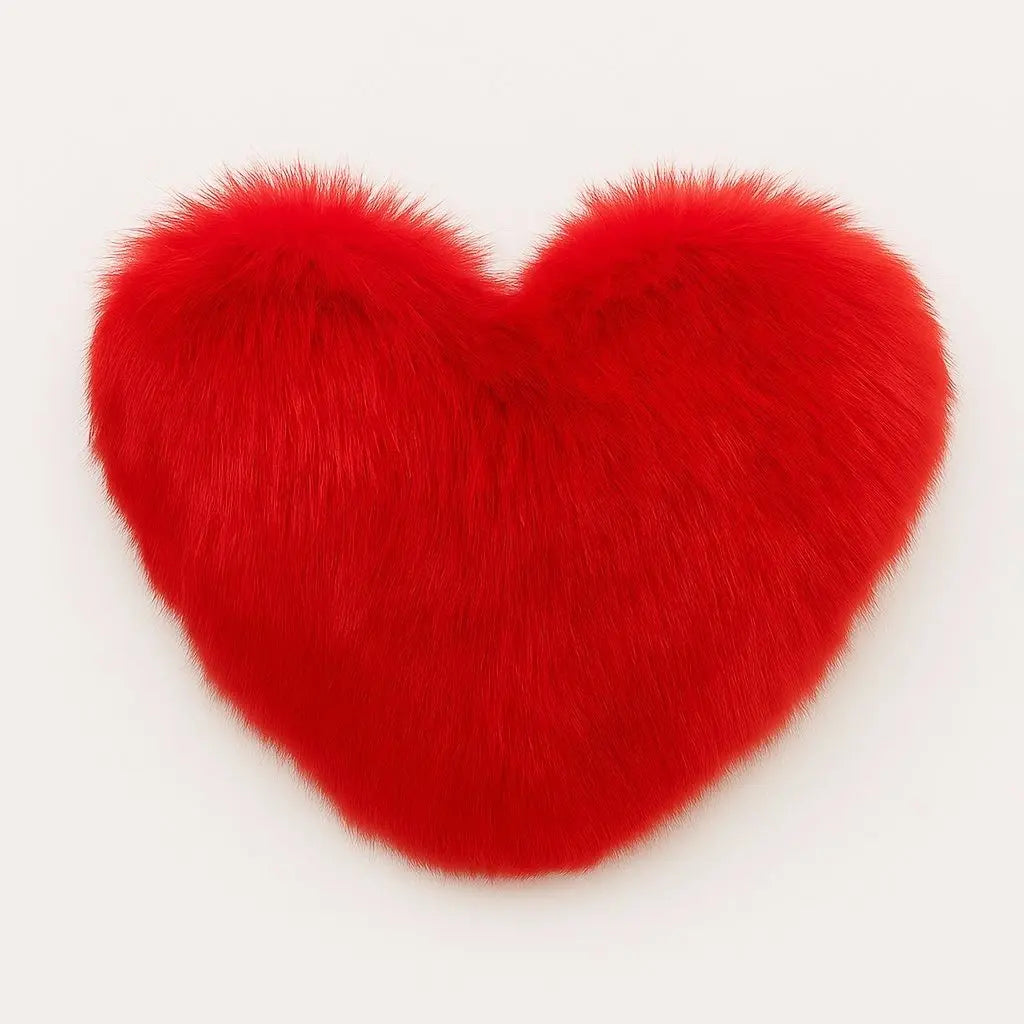 Cozy Heart-Shaped Decorative Pillow