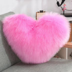 Cozy Heart-Shaped Decorative Pillow