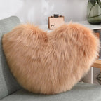 Cozy Heart-Shaped Decorative Pillow
