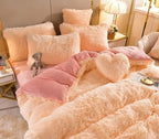 Microfiber Duvet Cover Set with Zipper and Corner Straps – Queen/King Size
