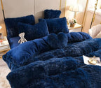 Microfiber Duvet Cover Set with Zipper and Corner Straps – Queen/King Size