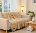 Soft Heating Blanket – Cozy Fleece Throw for Sofa and Bed