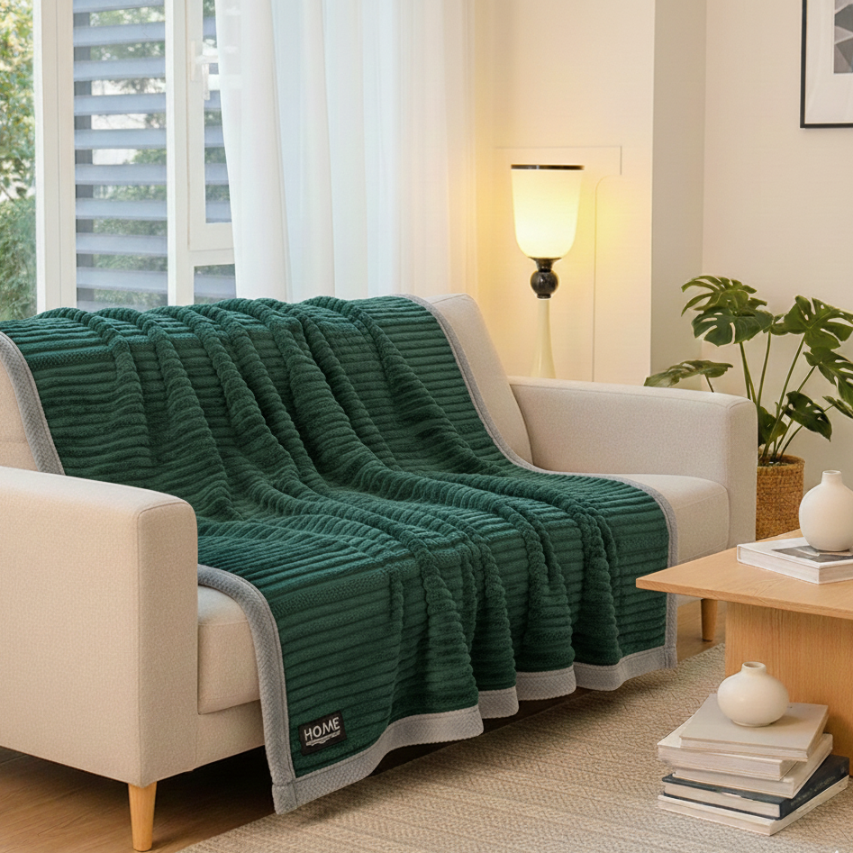Soft Heating Blanket – Cozy Fleece Throw for Sofa and Bed