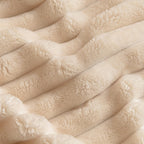 Microfiber Sofa Cover in Velvet Rib Design - Quilted Comfort Protector