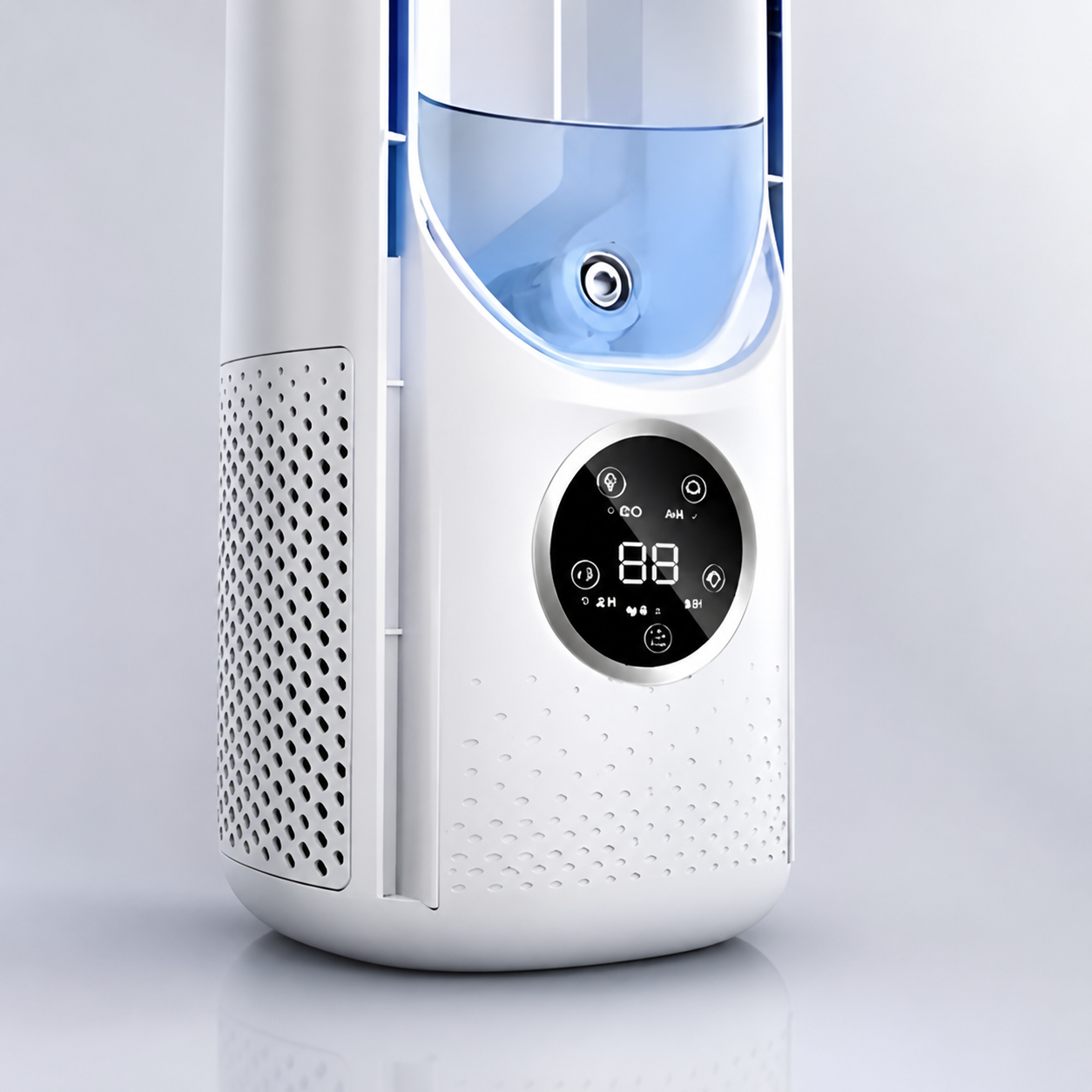 Quiet Bladeless Fan for Portable Air Conditioning and Cooling